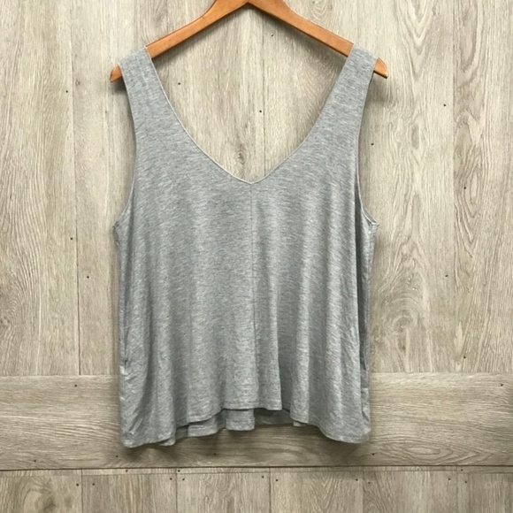 Aloha Gray Sleeveless Tank Top BB740 - Picture 3 of 3